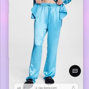 NEW Rag and Bone Satin “ELIAS” Flare Joggers